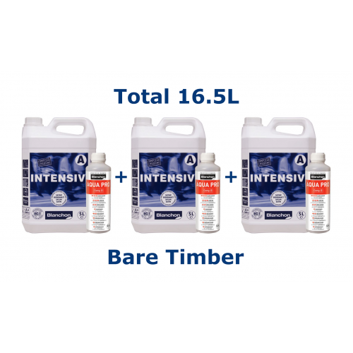 Blanchon INTENSIV ( +hardener) 15L (three 5L cans & three 0.5L cans) BARE TIMBER 05220204 & 01790022